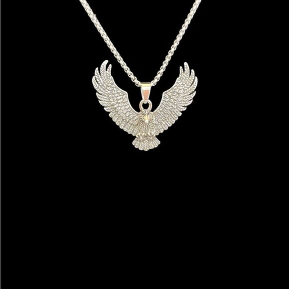 EAGLE WITH WINGS SPREAD NECKLACE - Picture 3 of 3